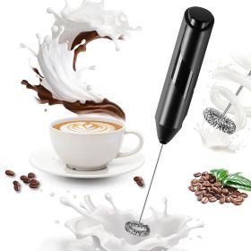 Milk Frother, Handheld Electric Blender stick, Drink Mixer with Food Grade Stainless Steel Stirrer, Battery Operated Foam Maker for Coffee, Cappu