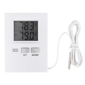 High Precision LCD Digital Indoor&Outdoor Thermometer Temperature Meter Tester Battery Powered (Option: as picture)